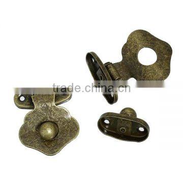 Iron Based Alloy Case Locks Antique Bronze Pattern Carved 4.1cm X3.3cm 28mm X15mm photo-3