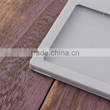 Wholesale Gray Plastic Vertical ID Card Holders Name Card Holders Working Card Badge Holder photo-2