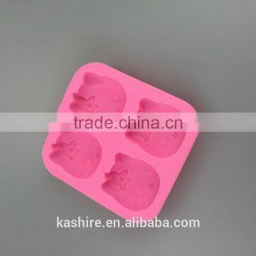 Wholesale High Quantity Eco-friendly Face of Kitty Shape Silicone Chocolate Mould,soap Mold,diy Cake Mould photo-3