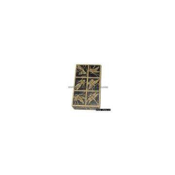 Rect. Box With Mantes, Dragonflys & Butterflies