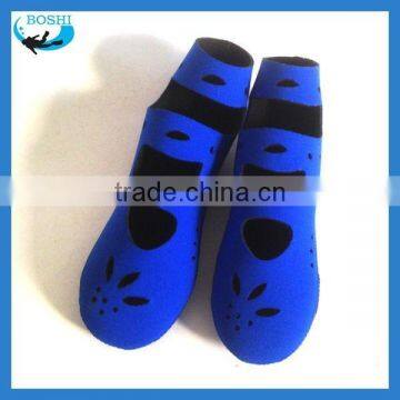 Custom Imprint Neoprene Foldable Travel Slipper,Folding Porable Indoor Shoes, Slippers Fin Sock