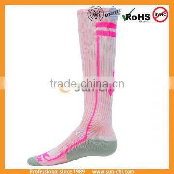Elite Mens Long Soccer Socks White Color Cotton and Polyester photo-3