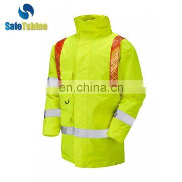 Wholesale best price reflective motorbike raincoat