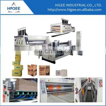 Automatique carton flexo printing and die cutting machine