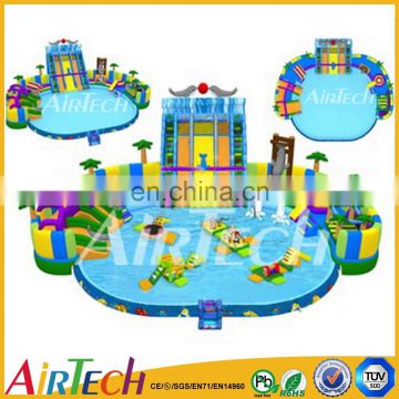 Funny inflatable water park on land for sale