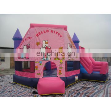 Hot selling pink inflatable bouncer inflatable bouncy castle inflatable castle