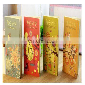 Factory price school stationery A5/A6 custom fashional design diary planner notebook