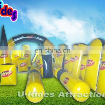 fireproof material Tatical Inflatable paintball bunker for shooting game