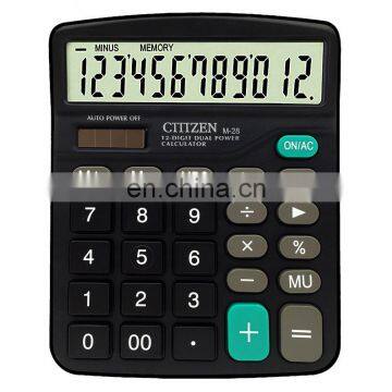 Solar Calculator Business Work Calculate Commercial Tool Battery or Solar 2in1 Powered 12 Digit Electronic Calculator and Button photo-2