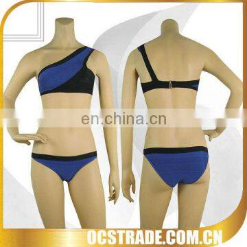 2014 newest hot selling sexy one shoulder Ladies bikini