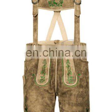 German outfit Trachten Wears / Oktoberfest Lederhosen / Kurze Lederhose / Bavarian Shorts / Leather Pants (bavarian lederhosen)