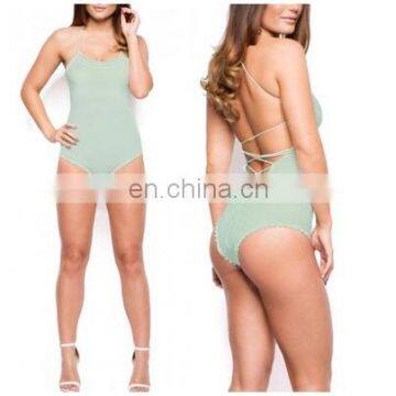 Mika72314 2017 New Style Sexy Swimsuit Custom High Quality Bodysuits And One Piece Womens Bodysuit In Mint