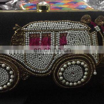 Designer Pearl clutch