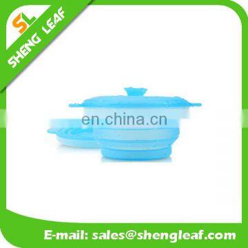 FDA various color Silicone food serving bowls