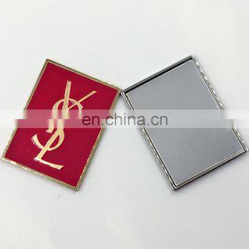 Wholesale printing brand logo small single pocket compact mirror