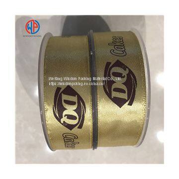 100% Polyester Printed Satin Ribbon For Gift Packing