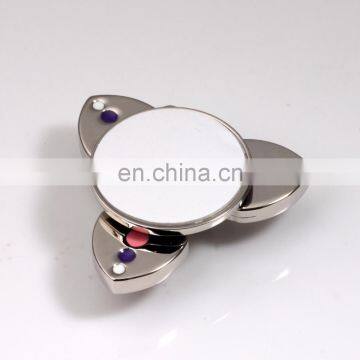 2017 hot sale Customized LOGO colorful metal relieve stress fidget spinner phone holder ring