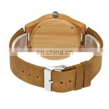 Latest Genuine Leather Watch Bamboo Watch Wooden Watch photo-2
