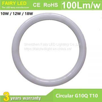 Circular G10Q T10 LED Tube Light 10W 12W 18W AC85-265V 3000-6500K Internal Driver PF>0.9 CRI>80 IP54 lifespan>50000hrs