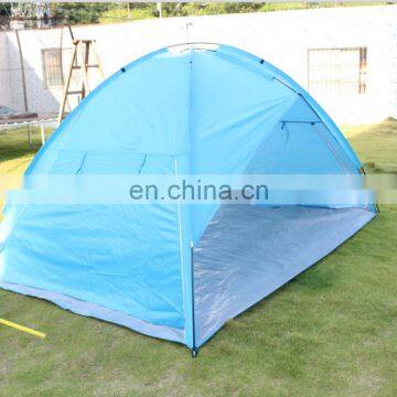 Fiberglass pole pop up polyester material large beach tent