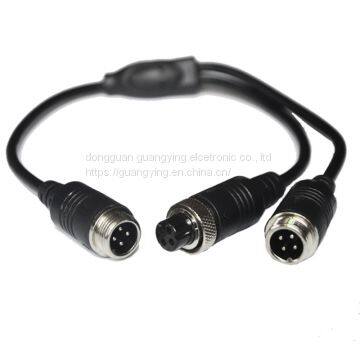 M12 Aviation male plug transfer cable