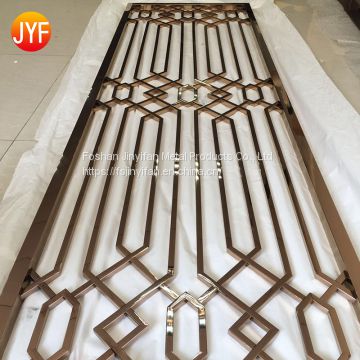 Customized Size Design Stainless Steel Aluminum Laser Cut Hanging Folding Room Divider