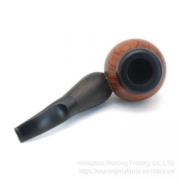 110mm Length wooden resin Medium tobacco pipe with small black rosewood head for smoking