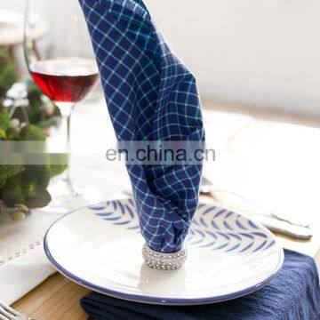 Cheap Bulk Napkin Ring Holders Sliver and Gold Diamond Napkin Rings for Weddings photo-2