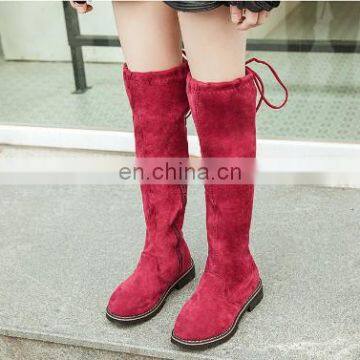 Kids Knee Length Martub Boots Children Glossy Pu Leather Shoes Flat Girls Kids Long Martin Boots For Fall Winter photo-4