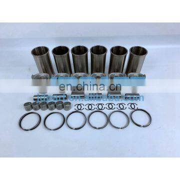 6M60 Engine Cylinder Liner Kit With Piston Rings Set Sleeve For Mitsubishi