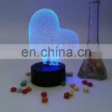 Hot Selling LED 3D Peacock Table Lamp,Led Bedside night light