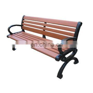 Outdoor Furniture Garden durable Bench, waterproof and Wear Cast Iron Frame Design wpc outdoor park bench