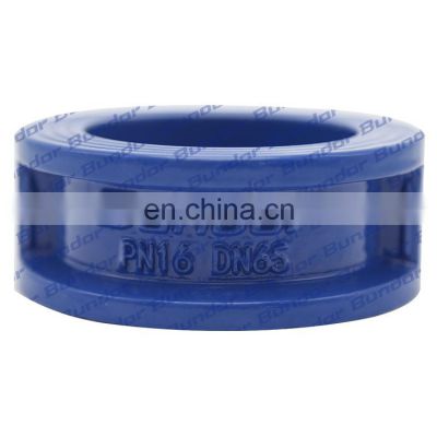 Bundor DN65 factory price class150 check valve ductile iron automatic wafer checkvalve