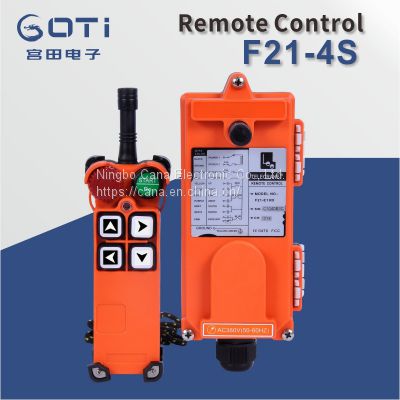 F21-4S Industrial Radio Wireless Remote Control 4 Channel TELEcrane for Overhead Crane Remote Control 12V 18-65V 65-440V AC/DC