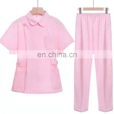 Hospital staff wholesale unisex breathable Cheap multi color Scrubs Medical Nurses Uniform Suits sets Clothes