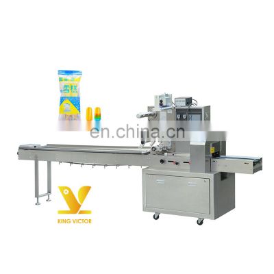 Made In China Horizontal Juice Manual Biscuit Toast Bread  Packaging Packing Machine