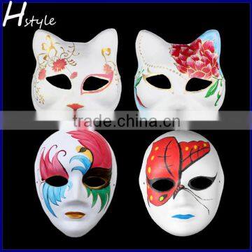 Paper Pulp DIY Party Supplies White Masks Party Masks Halloween Masks photo-6