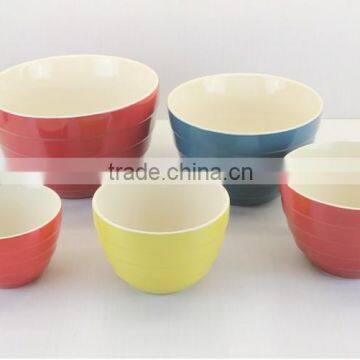 Hot sell USA style stoneware mixing bowl set