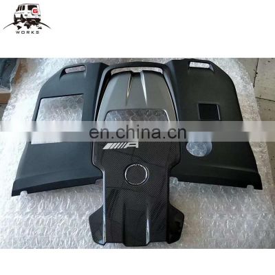 G63 engine cover for G-class W463A G63 DRY carbon fiber engine frame for G-class replace original