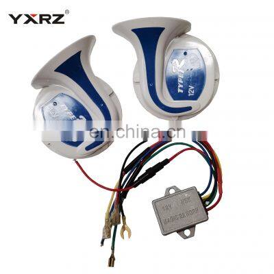 Hot selling powerful electric type digital tone alarm snail horn for universal car motorcycle