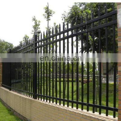 Best Quality China Supply Black Cheap Wrought Iron Fence Panels Zinc Steel Fence for Sale