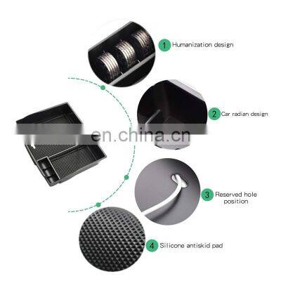 Interior Accessories Parts Silicone Armrest Rest Storage Box Center Control Console Organizer Tray For Kia Sedona Carnival photo-4