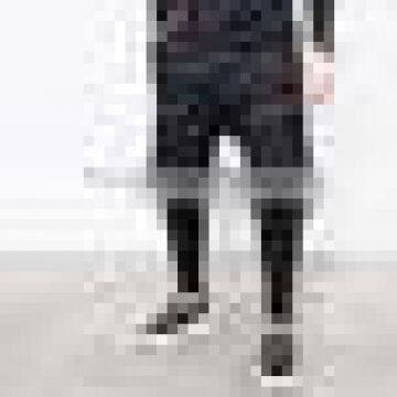 Big Zip Pocket Leggins Baggy Sweatpants Jogger Pants Black Standard Sports photo-2