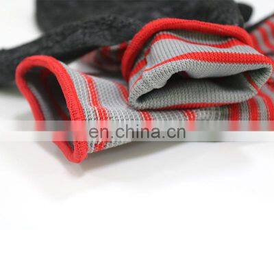 Crinkle Latex Coated Nylon Highway Work Gloves Good Durability Seamless Knitted Rubber Safety Gloves With Textured Palm