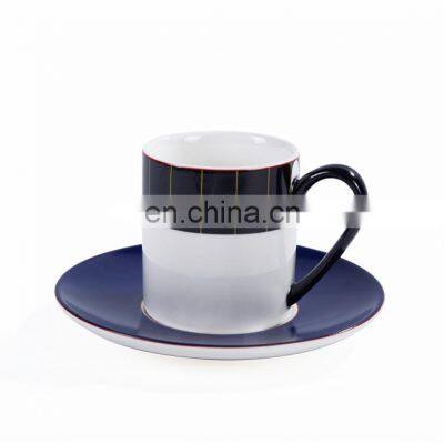 Nordic Modern Simple Deep Blue Ceramic Coffee Mug Tea Cup Dinner Plate Ceramic For Porcelain Top Table Ware photo-4
