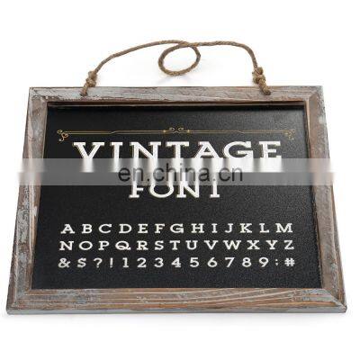 Vintage Framed Hanging Kitchen Chalkboard 3.8*9.5 Inch Decorative Chalk Board for Rustic Wedding Signs photo-2