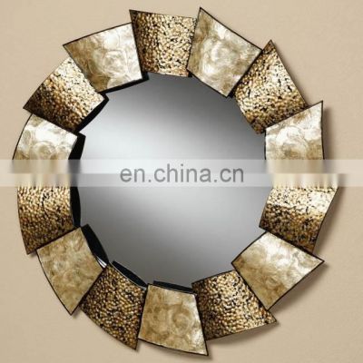 brass antique wall mirror