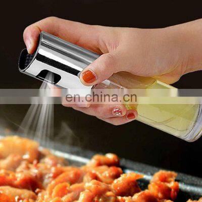 Custom Logo Essential Home OEM Small 100ml Plastic Cooking Olive Bottle Oil Sprayer Dispenser