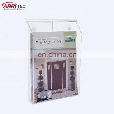 Outdoor Brochure Holder Car Mount Acrylic Brochure Box With Suction Cups photo-4