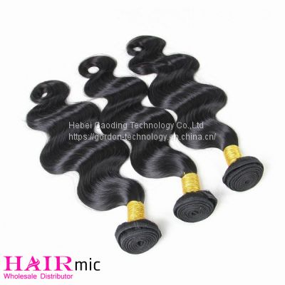 Natrual Color Body Wavy Remy Human Hair Weft Vendor from China